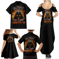 When I Was Born Reaper Fire Family Matching Summer Maxi Dress and Hawaiian Shirt - Wonder Print Shop