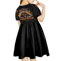 When I Was Born Reaper Fire Kid Short Sleeve Dress - Wonder Print Shop