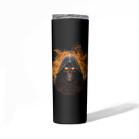 When I Was Born Reaper Fire Skinny Tumbler - Wonder Print Shop