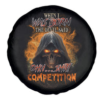 When I Was Born Reaper Fire Spare Tire Cover - Wonder Print Shop