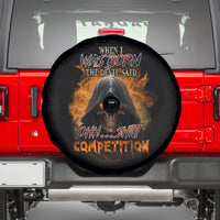 When I Was Born Reaper Fire Spare Tire Cover - Wonder Print Shop