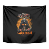 When I Was Born Reaper Fire Tapestry - Wonder Print Shop