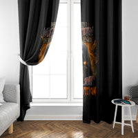 When I Was Born Reaper Fire Window Curtain - Wonder Print Shop
