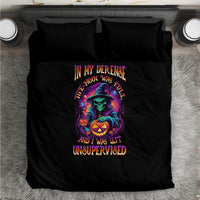 In My Defense I Was Left Unsupervised Halloween Bedding Set - Wonder Print Shop