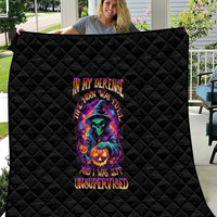 In My Defense I Was Left Unsupervised Halloween Quilt - Wonder Print Shop