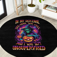 in-my-defense-i-was-left-unsupervised-halloween-round-carpet