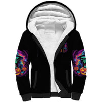 In My Defense I Was Left Unsupervised Halloween Sherpa Hoodie - Wonder Print Shop
