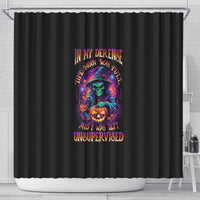 in-my-defense-i-was-left-unsupervised-halloween-shower-curtain