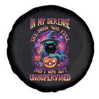 In My Defense I Was Left Unsupervised Halloween Spare Tire Cover - Wonder Print Shop