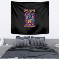 In My Defense I Was Left Unsupervised Halloween Tapestry - Wonder Print Shop