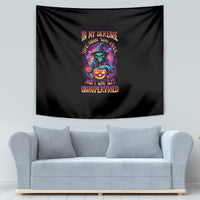 In My Defense I Was Left Unsupervised Halloween Tapestry - Wonder Print Shop