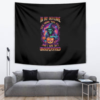 In My Defense I Was Left Unsupervised Halloween Tapestry - Wonder Print Shop
