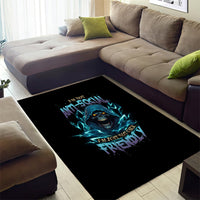 I'm Not Anti-social Mad Reaper Skull Area Rug - Wonder Print Shop