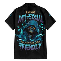 I'm Not Anti-social Mad Reaper Skull Family Matching Mermaid Dress and Hawaiian Shirt - Wonder Print Shop