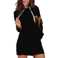 I'm Not Anti-social Mad Reaper Skull Hoodie Dress - Wonder Print Shop