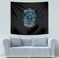 I'm Not Anti-social Mad Reaper Skull Tapestry - Wonder Print Shop