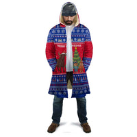 Cambodia Christmas Cloak with Buffalo Children Holiday Tree Snowflakes and Khmer Pattern Design - Wonder Print Shop