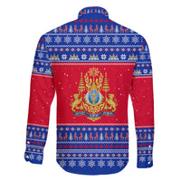 Cambodia Christmas Family Matching Mermaid Dress and Hawaiian Shirt with Buffalo Children Holiday Tree Snowflakes and Khmer Pattern Design - Wonder Print Shop