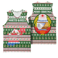 North Korea Christmas Basketball Jersey with Green-Red Design, National Emblem, and Festive Snowflake Motif - Wonder Print Shop