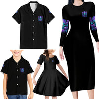 I'm Not Anti-social Mad Reaper Skull Family Matching Long Sleeve Bodycon Dress and Hawaiian Shirt - Wonder Print Shop