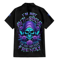 I'm Not Anti-social Mad Reaper Skull Family Matching Mermaid Dress and Hawaiian Shirt - Wonder Print Shop
