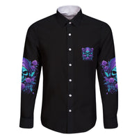 I'm Not Anti-social Mad Reaper Skull Family Matching Puletasi Dress and Hawaiian Shirt - Wonder Print Shop