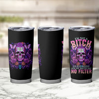 I'M Not A B I'M Just Honest Skull Butterfly Tumbler Cup - Wonder Print Shop