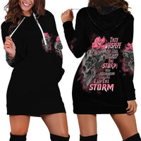 I Am The Storm Tattooed Skull Hoodie Dress - Wonder Print Shop