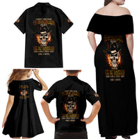 I Don't Pretend To Be Something I'm Not Family Matching Off Shoulder Maxi Dress and Hawaiian Shirt - Wonder Print Shop