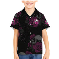 The Good Girl In Me Got Tired Skull Rose Family Matching Mermaid Dress and Hawaiian Shirt - Wonder Print Shop