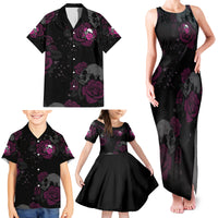 The Good Girl In Me Got Tired Skull Rose Family Matching Tank Maxi Dress and Hawaiian Shirt - Wonder Print Shop
