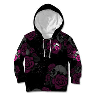 The Good Girl In Me Got Tired Skull Rose Kid Hoodie - Wonder Print Shop