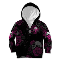 The Good Girl In Me Got Tired Skull Rose Kid Hoodie - Wonder Print Shop