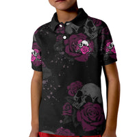 The Good Girl In Me Got Tired Skull Rose Kid Polo Shirt - Wonder Print Shop