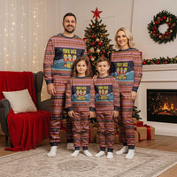 Funny Nutcracker Christmas Pajama Set with Crack Deez Nuts Quote and Holiday Pattern Design - Wonder Print Shop