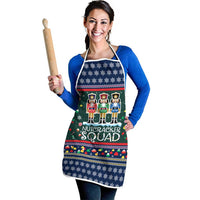 Nutcracker Squad Christmas Apron with Candy Cane and Snowflake Holiday Design - Wonder Print Shop