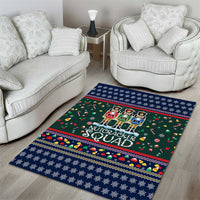Nutcracker Squad Christmas Area Rug with Candy Cane and Snowflake Holiday Design - Wonder Print Shop