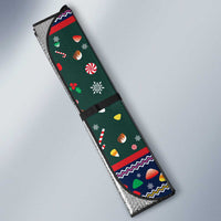 Nutcracker Squad Christmas Auto Sun Shade with Candy Cane and Snowflake Holiday Design - Wonder Print Shop