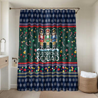 Nutcracker Squad Christmas Bathroom Set with Candy Cane and Snowflake Holiday Design - Wonder Print Shop