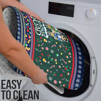 Nutcracker Squad Christmas Bathroom Set with Candy Cane and Snowflake Holiday Design - Wonder Print Shop