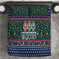 Nutcracker Squad Christmas Bedding Set with Candy Cane and Snowflake Holiday Design - Wonder Print Shop