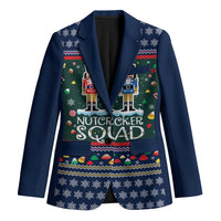 Nutcracker Squad Christmas Blazer with Candy Cane and Snowflake Holiday Design - Wonder Print Shop