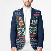 Nutcracker Squad Christmas Blazer with Candy Cane and Snowflake Holiday Design - Wonder Print Shop