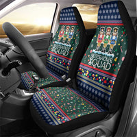 Nutcracker Squad Christmas Car Seat Cover with Candy Cane and Snowflake Holiday Design - Wonder Print Shop