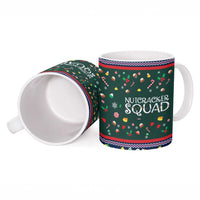 Nutcracker Squad Christmas Ceramic Mug with Candy Cane and Snowflake Holiday Design - Wonder Print Shop