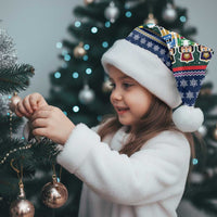 Nutcracker Squad Christmas Santa Hat with Candy Cane and Snowflake Holiday Design - Wonder Print Shop