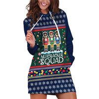 Nutcracker Squad Christmas Hoodie Dress with Candy Cane and Snowflake Holiday Design - Wonder Print Shop