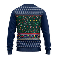 Nutcracker Squad Christmas Ugly Christmas Sweater with Candy Cane and Snowflake Holiday Design - Wonder Print Shop