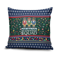 Nutcracker Squad Christmas Pillow Cover with Candy Cane and Snowflake Holiday Design - Wonder Print Shop