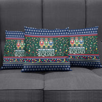 Nutcracker Squad Christmas Pillow Cover with Candy Cane and Snowflake Holiday Design - Wonder Print Shop